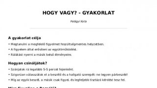 Hogy vagy?